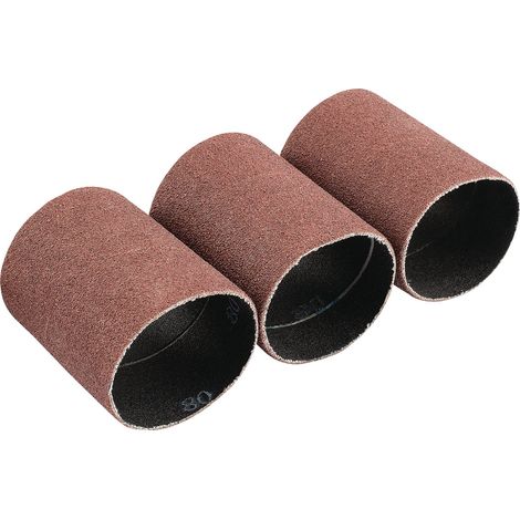 Aluminium Oxide Sanding Sleeves, 45 x 60mm, 80 Grit (Pack of 3) (93353)