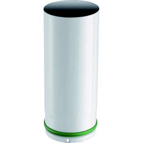 Tubo smaltato porcellanato In Acciaio da 25 cm Bianco 80 mm