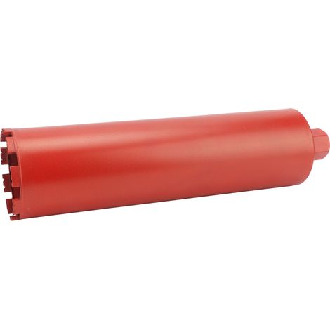 Foret diamanté pour carottage à sec et humide, diamètre 4,5 po, filetage 1 1/4 po, pour béton et brique (1/5)