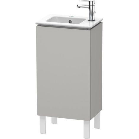 Mobile lavabo L-CUBE 294x420x704mm apertura destra cemento