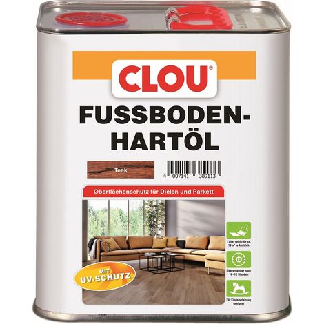 Clou Fußboden Hartöl 3 L teak Holzöl