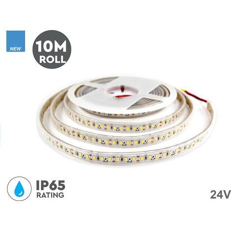 24V Bobina Striscia Led Da 10 Metri IP65 3000K 7,2W/M 1200 smd 2835 600 LM/M SKU-212625 (1/3)