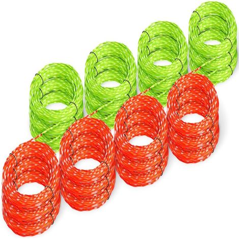 Lot de 12 fils de nylon bicolores pour tondeuse à gazon EGO Power+ AL2420P 14FT ST1500 (1/5)