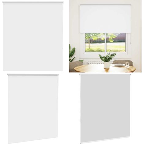 vidaXL Verdunkelungsrollo Weiß 125x150cm Stoffbreite 121,6cm Polyester (1/5)