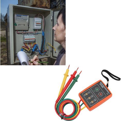 Testeur de Rotation de Phase Numérique SM852B - Portable, Large Gamme 60600V AC pour Tests Électriques (1/5)