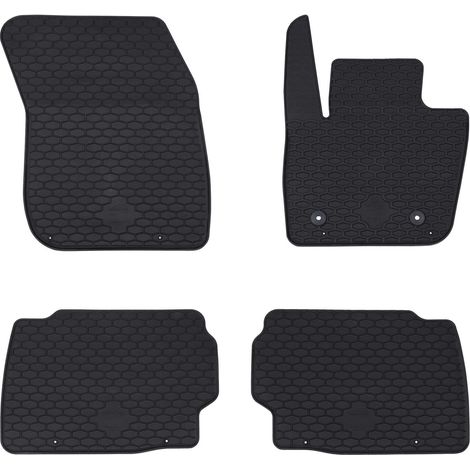 Car Mat 4 pcs Black suitable for Ford MONDEO 2014- Rubber vidaXL