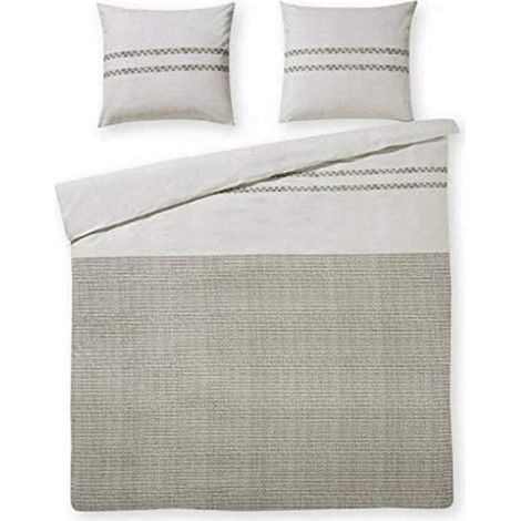 Housse de Couette Coton Sable 200x200/220 (1/2)