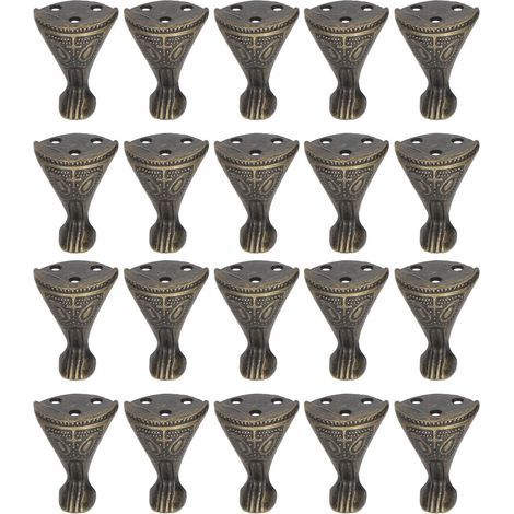 20 Pièces Pieds de Meuble Antiques, Protège-Coins Solides et Durables pour Lits, Canapés et Armoires (1/5)