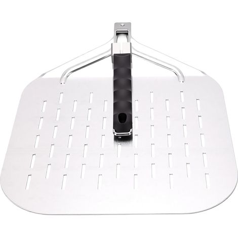Pelle à pizza avec manche pliable en caoutchouc et plastique, spatule en aluminium pour la cuisine domestique (1/5)