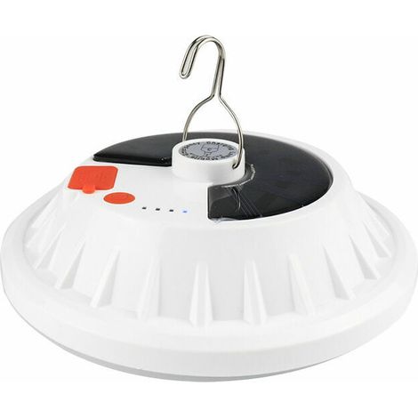 Lampe De Camping Led Rechargeable Usb Et Solaire 5 Modes Étanche IpX7 Pour Tente Extérieur 120 Leds (1/5)