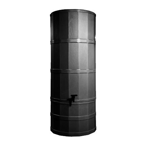 Water Butt, 200 Litre, Black – Water Butt with Stand and Tap (1/3)