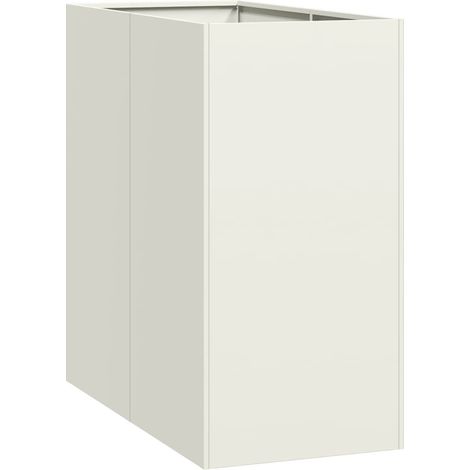 Maison Exclusive - Jardinière blanc 40x80x80 cm acier