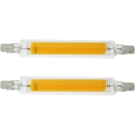 2 Stück 78MM 5W 220V R7S LED Lampe Hohe Helligkeit Modell Glas COB Doppelendige Lampe Ersetzt Halogenlampen, Geringer Energieverbrauch Natürliches Licht