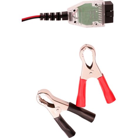 Memoria de falla de energía de computadora de automóvil, herramienta de detección de fugas del cambiador de batería OBD, memoria de falla de energía de automóvil (modelo de pantalla digital), 1 pieza (1/3)
