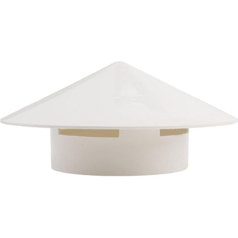 Chapeau de Pluie en PVC pour Aérations de Toit, Alliant Fonctionnalité et Beauté (110 mm) (1/5)