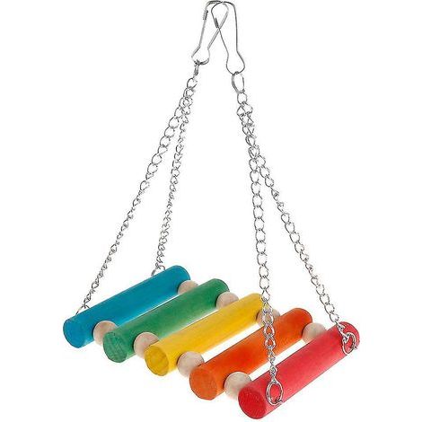 Papageienschaukel, lustiges Vogelspielzeug, Vogelhängematte, Kauspielzeug für Haustiere, hängendes Papageienspielzeug (1/4)