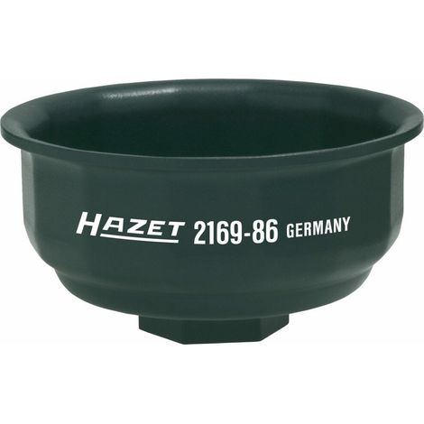 HAZET Ölfilter-Schlüssel 2169-86 Vierkant hohl 12,5 mm (1/2 Zoll) Rillenprof (1/4)