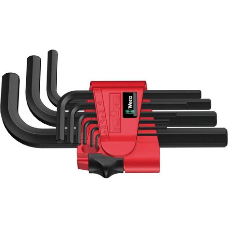 Wera 950/9 BM N Brugola interna Kit di chiavi a brugola 1.5 mm, 2 mm, 2.5 mm, 3 mm, 4 mm, 5 mm, 6 mm, 8 mm, 10 mm 9 par (1/5)