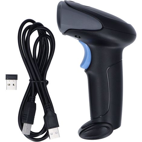 1 lecteur de codes-barres 2D, sans fil 2,4 GHz, Bluetooth BLE 4.2, lecture QR/1D/2D, autonomie 8-10 h, récepteur USB inclus (1/5)