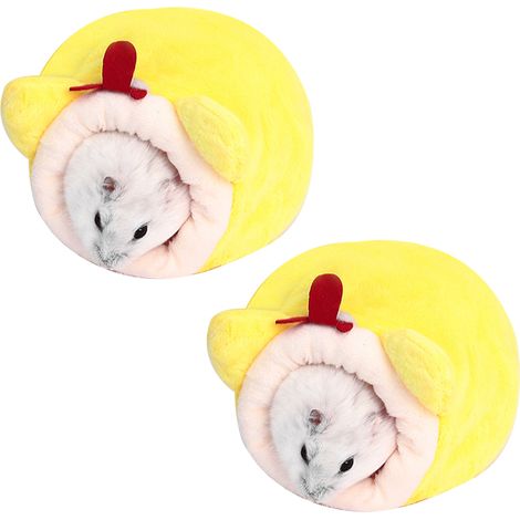 Lit En Polaire Corail Pour Cochon D'inde - Grotte Chaude Pour Petits Animaux - Abri Doux Pour Cage - 1 Pièce (1/5)
