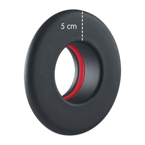 Save rosone borchia per tubo stufa a pellet porcellanato nero opaco mm.1,2 d.8x5 cm. - Save