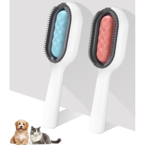 Brosse Chien Chat, Brosse pour Chat avec Réservoir d'Eau, Peigne d Epilation pour Animaux de Compagnie, Brosse Chiens Chats (1/4)