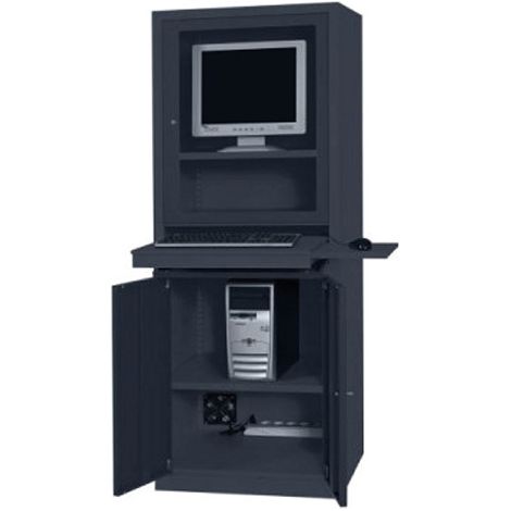 Computerschrank - 24-Zoll-Bildschirm - Anthrazitgrau RAL7016 - W040010001-GA