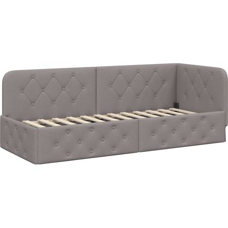 Maison Exclusive - Cornice del letto ad angolo Talpa 80 x 200 cm Tessuto