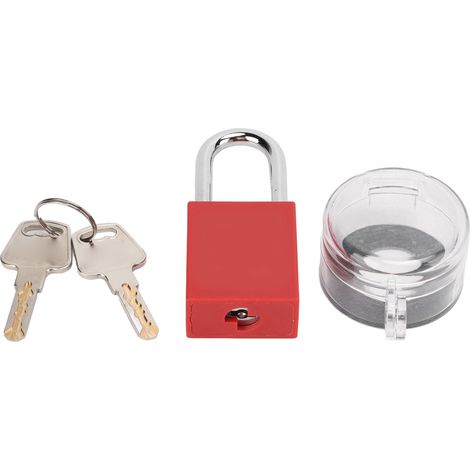 Couvercle de protection bouton d'urgence 22mm transparent PC nylon acier inoxydable avec cadenas 38mm pour interrupteur industriel (1/5)
