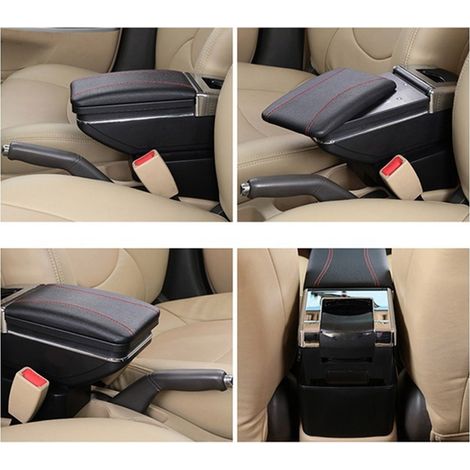 Accoudoir universel pour voiture, boîte de rangement centrale console, coffre de stockage bras repose-bras (1/5)