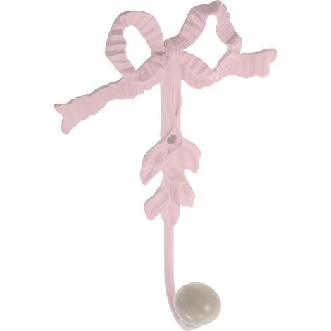 Crochet Mural Décoratif en Métal de Nœud Rose, Accessoire Créatif et Rétro pour Suspendre Manteaux, Chapeaux et Serviettes (1/5)