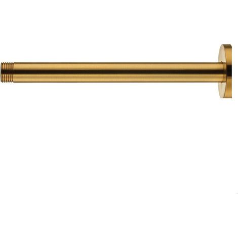 Balterley Modern Bathroom Round Ceiling Mounted Shower Arm Durable Stainless Steel Construction, 221mm - Brushed Brass Finish