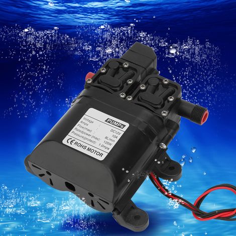 12V DC 120W Hochdruck-Selbstansaug-Membranwasserpumpe mit automatischem Druckschalter (1/5)