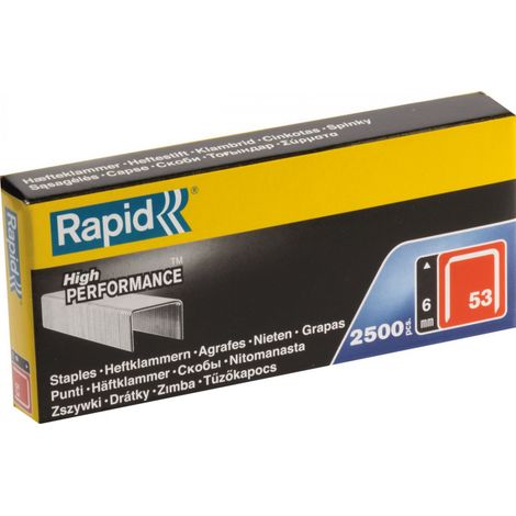 Grapas n 53, Rapid 6mm 2500u
