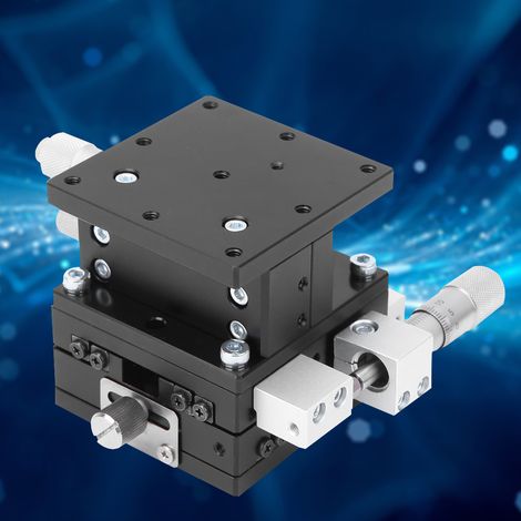 LD60-LM XYZ 3 axes plate-forme de coupe linéaire manuelle table coulissante de réglage 60 x 60 mm (1/5)