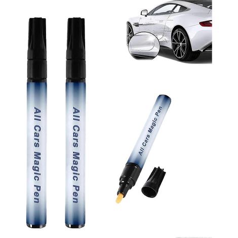Stylo de retouche magique pour toutes les couleurs de peinture automobile, résistant aux intempéries, léger, lot de 2 (1/4)