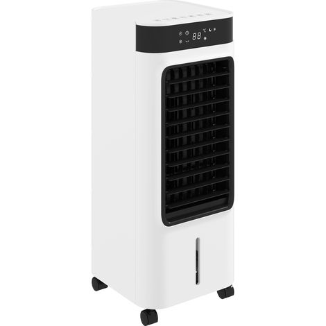 Luftkühler – Tragbarer 3-in-1-Luftbefeuchter und Ventilator – 3 Geschwindigkeiten, 3 Modi – Weiß
