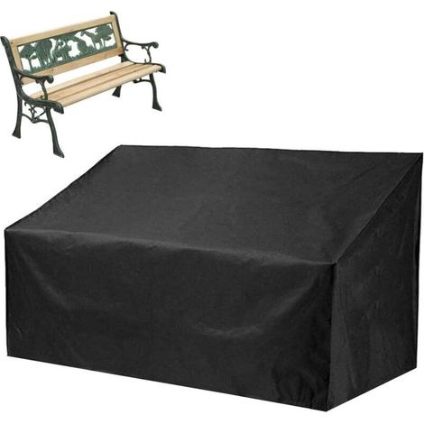 Schutzhülle aus Oxford-Gewebe, wasserdicht und reißfest, für Gartenbänke, Sofas und andere Gartenmöbel, 134 x 66 x 89 cm (1/4)