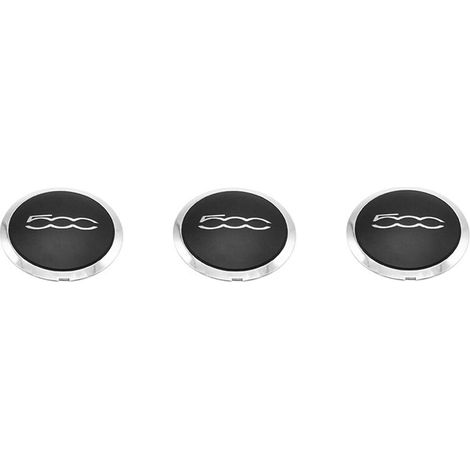 Adatto per coprimozzi ruota da 133 mm, adatto per tappi parapolvere 500 68078419AC 68078421AC 51884863 argento.