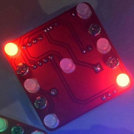 Kit de dés LED à vibration OOTDTY DIY avec petit moteur et kit électronique à monter soi-même