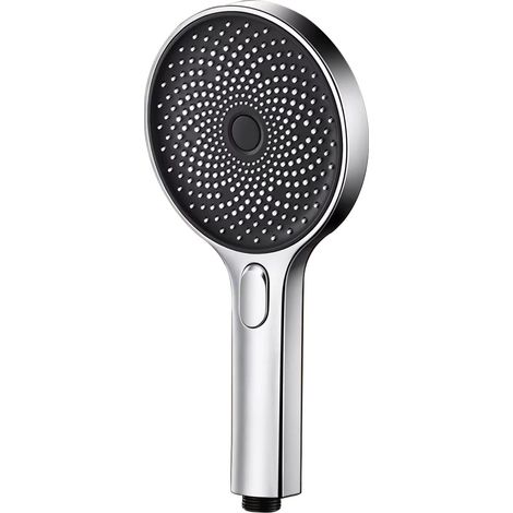 Tête de douche, 3 jets, chrome / noir (1/5)
