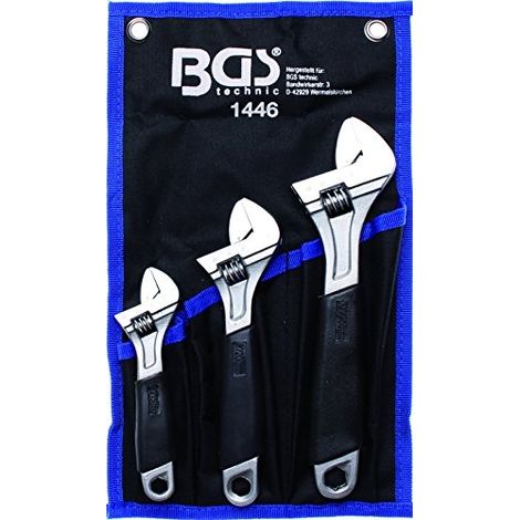 Set di chiavi a rullino BGS con impugnatura morbida in plastica 3 pz. - 1446