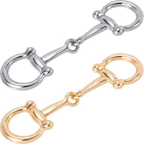 Elegante Seidenschalschlaufe für Pferdegebisse, schlichter Metallschalring, Damen-Pferdegebiss