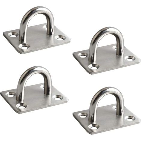 4 Stück Ösenhaken aus Edelstahl 304