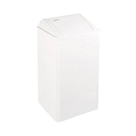 MEDICLINICS PP0080 Papelera con tapa auto-retorno Blanco - ref: PP0080