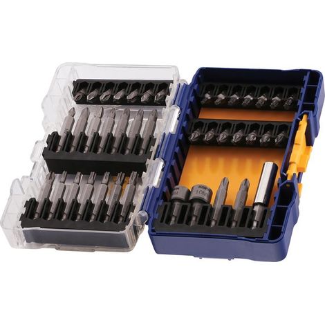 Irwin IRWIW6062510 40-Piece Mixed Screwdriver and Bit Set for Versatile Hand Tooling (1/4)
