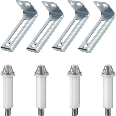 Quincaillerie pour portes pliantes, kit de pivot inférieur pour 4 portes et support de pivot, pièces de réparation pour portes de placard pliantes. (1/5)