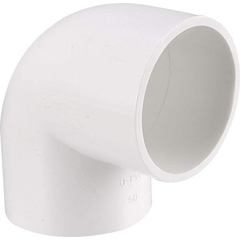5 Pcs 50mm Coude PVC Raccord Tuyau 90° (1/4)