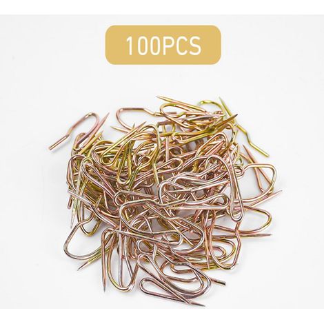 100er-Packung Metall-Gardinenhaken, koreanischer Stil, Gardinenzubehör, Gardinenhaken für Badezimmer und Schlafzimmer (1/5)