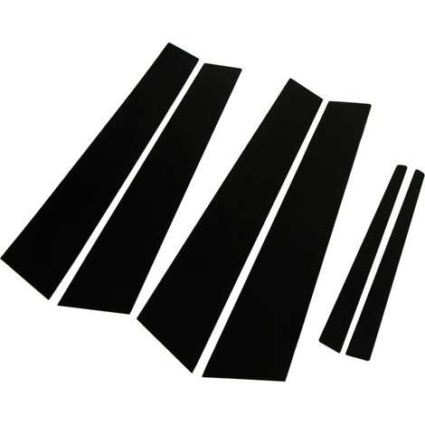 Lot de 6 autocollants baguettes montants vitres noir brillant pour ATS Sedan 2014-2019 en PC decoratif et protecteur (1/5)